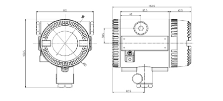 SL-D622火焰探測器外形及安裝尺寸