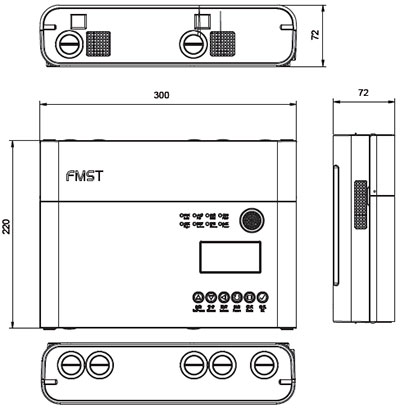 FMST-FXS-22A吸氣式感煙火災探測器尺寸圖