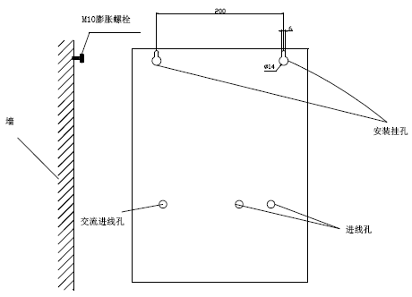 GST-DY-JA2200家用火災報警控制器專用電源箱采用壁掛式安裝