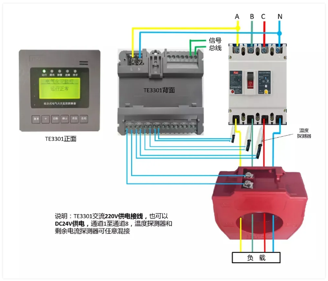 <a href=http://www.xiaofangw.com/dianqihuozai/ target=_blank class=infotextkey>電氣火災監控</a>系統接線